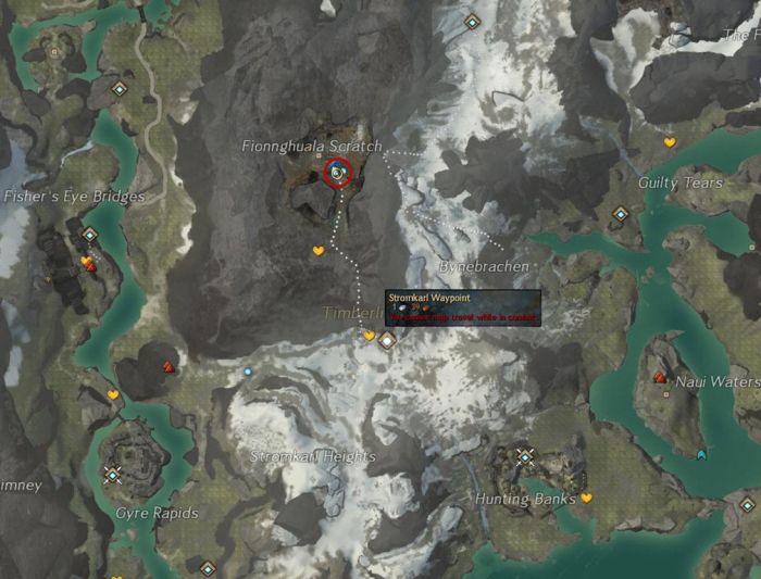 Timberline Falls mapa