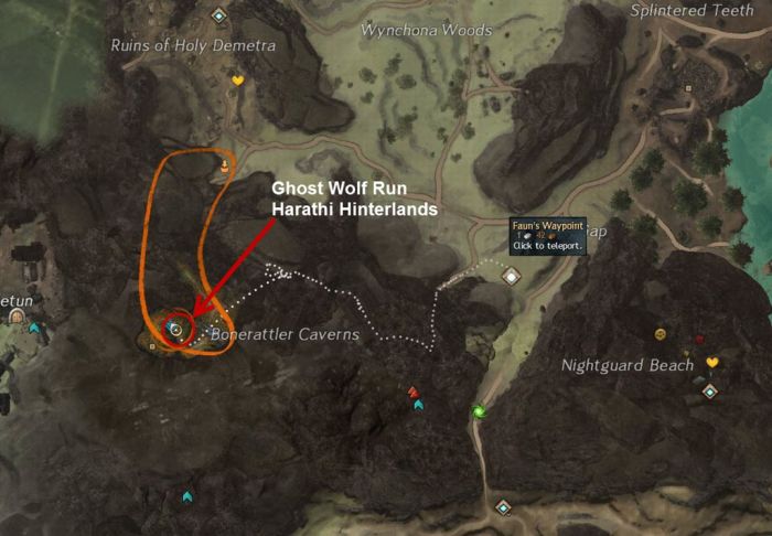 Harathi Hinterlands mapa